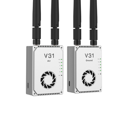 V31 Transceptor de vídeo digital Tecnologias avançadas OFDM e MIMO para UAV Radio Link com 20-30km grade ((ar para terra)